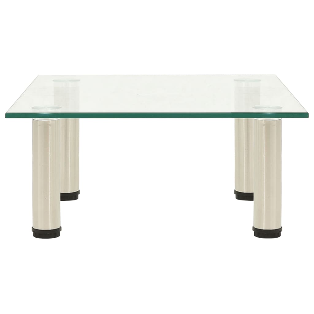 TV-Tisch 40x35x17 cm Transparentes Hartglas