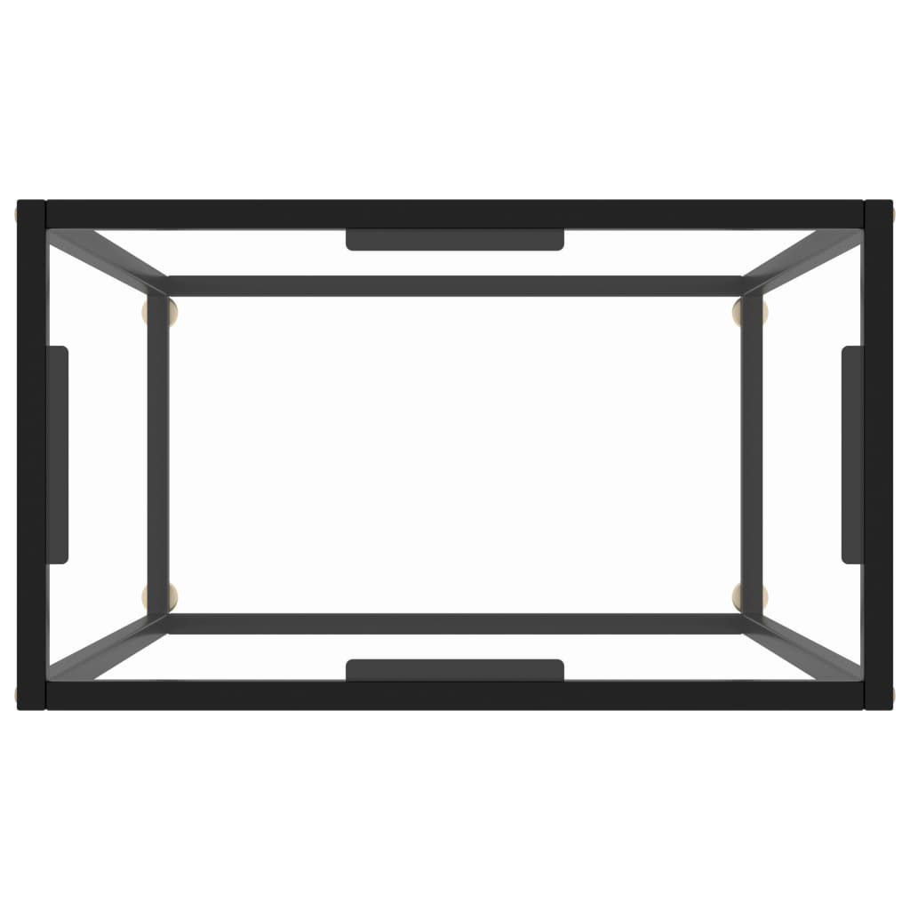 Konsolentisch Transparent 60x35x75 cm Hartglas