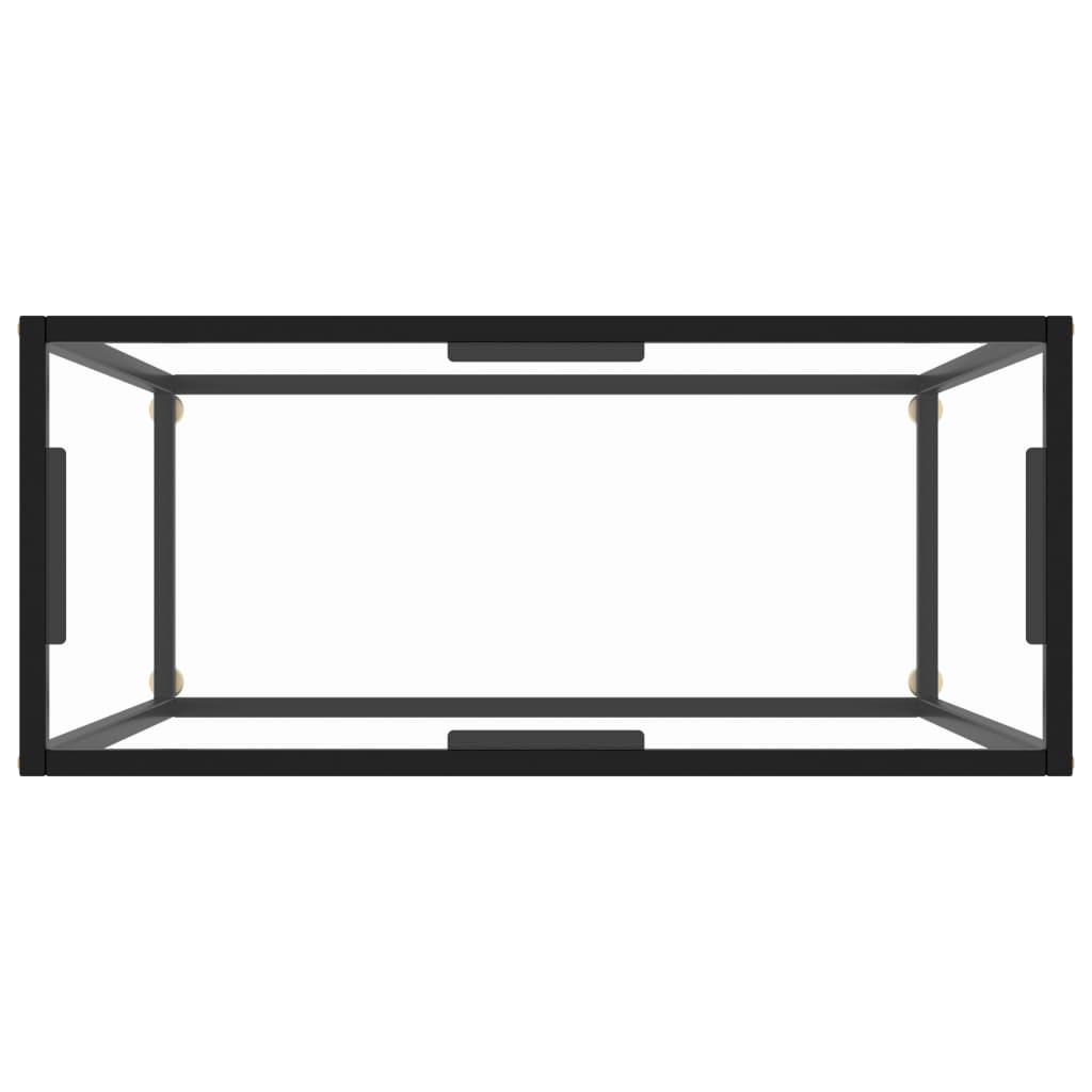 Konsolentisch Transparent 80x35x75 cm Hartglas