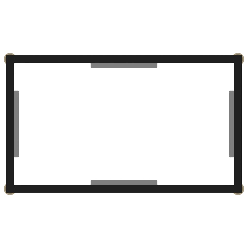 Konsolentisch Transparent 60x35x75 cm Hartglas