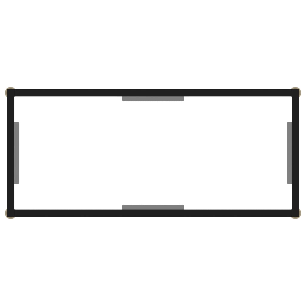 Konsolentisch Transparent 80x35x75 cm Hartglas