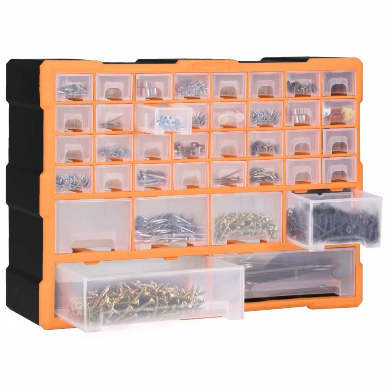 Multi-Schubladen-Organizer mit 40 Schubladen 52x16x37,5 cm