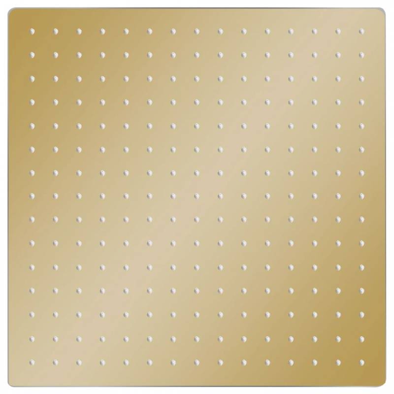 Regenbrause Edelstahl 40x40 cm Quadrat Golden