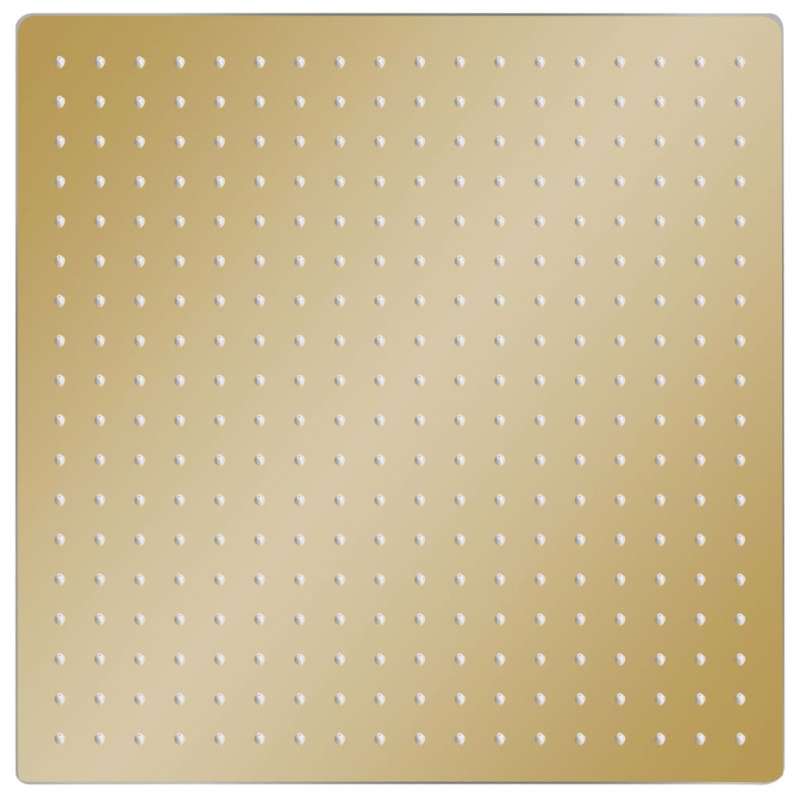 Regenbrause Edelstahl 50x50 cm Quadrat Golden