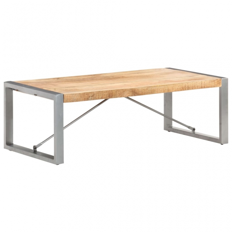 Couchtisch 120x60x40 cm Raues Mangoholz