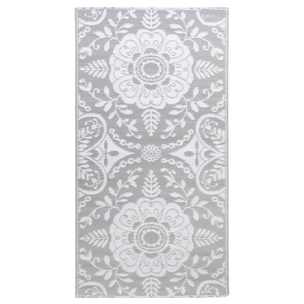 Outdoor-Teppich Hellgrau 190x290 cm PP