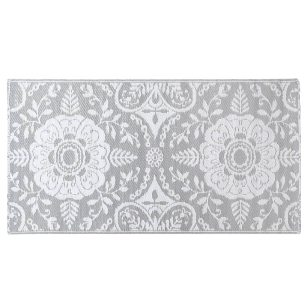 Outdoor-Teppich Hellgrau 190x290 cm PP