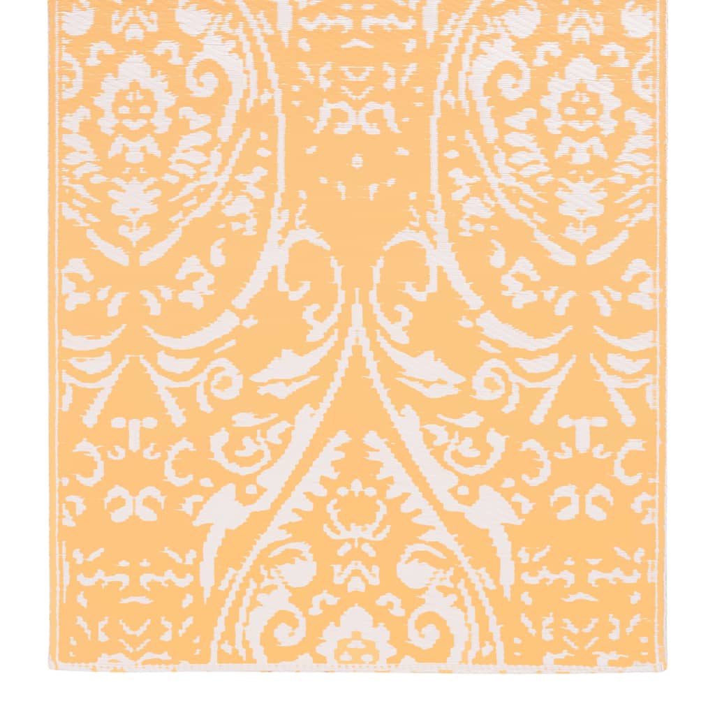 Outdoor-Teppich ARAKIL Orange und Weiß 190x290 cm PP
