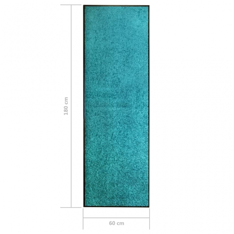 Fußmatte Waschbar Cyan 60x180 cm