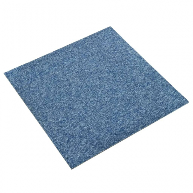 Teppichfliesen 20 Stk. 5 m² 50x50 cm Blau