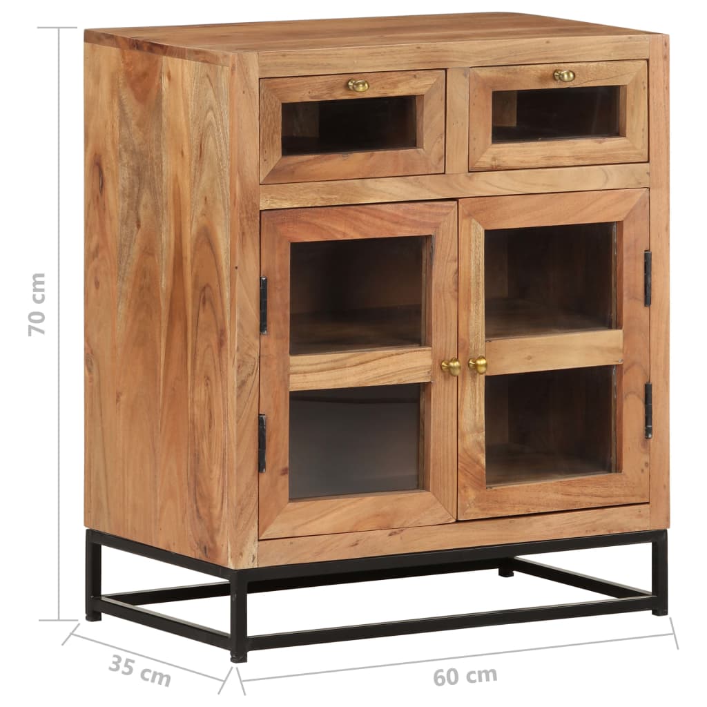 Sideboard 60x35x70 cm Akazie Massivholz