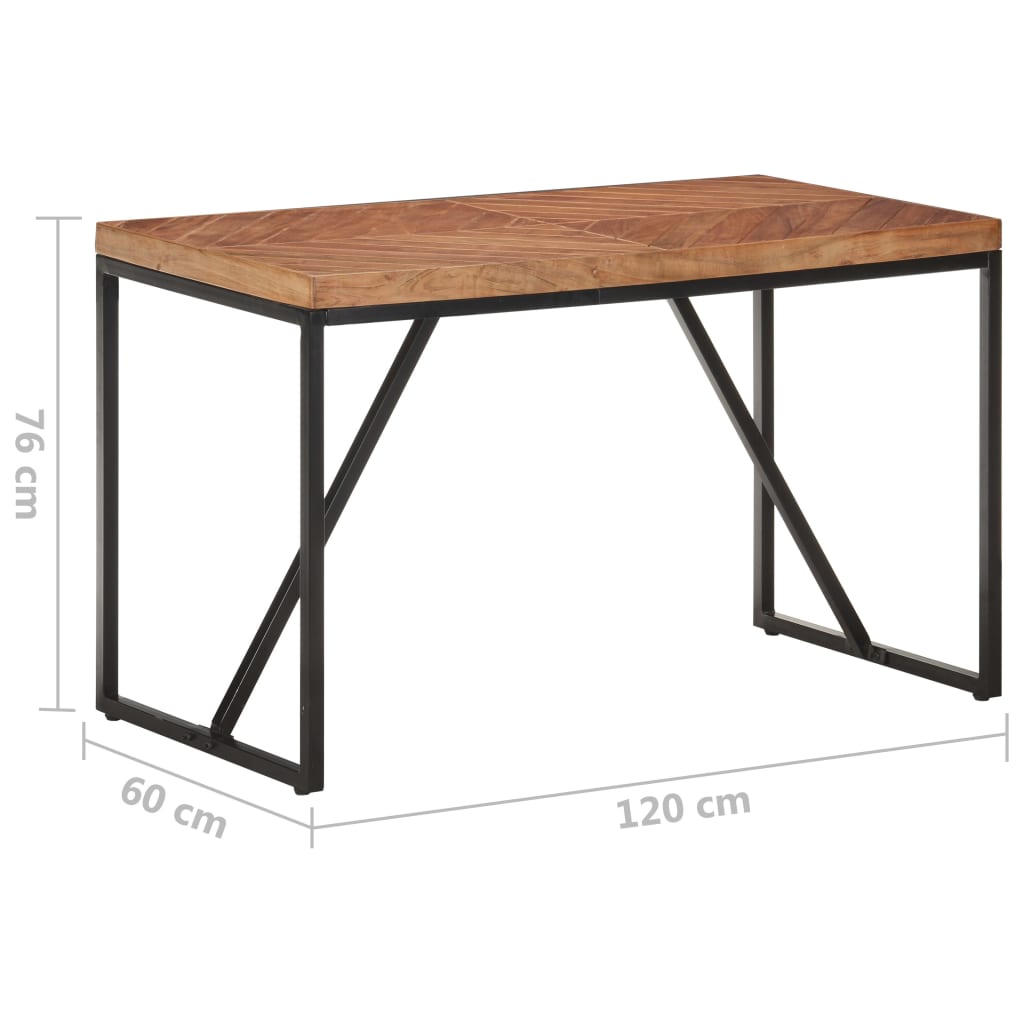 Esstisch 120x60x76 cm Massivholz Akazie und Mango