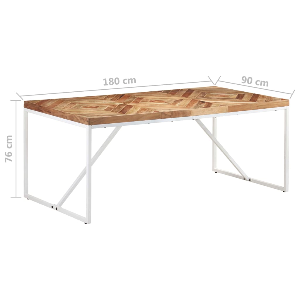 Esstisch 180x90x76 cm Akazie und Mango Massivholz