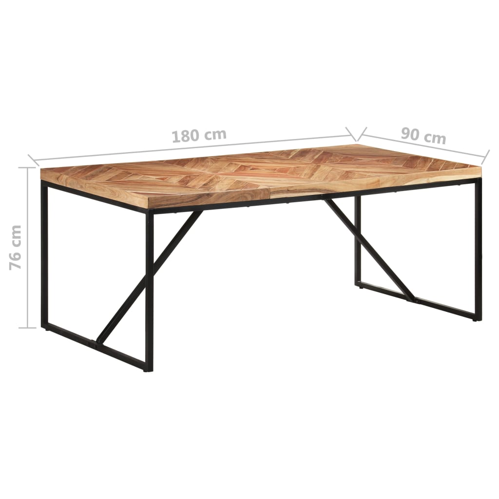 Esstisch 180x90x76 cm Akazie und Mango Massivholz