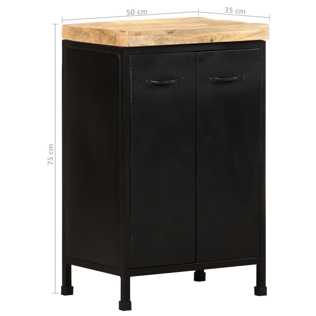 Sideboard 47x35x76 cm Raues Mangoholz