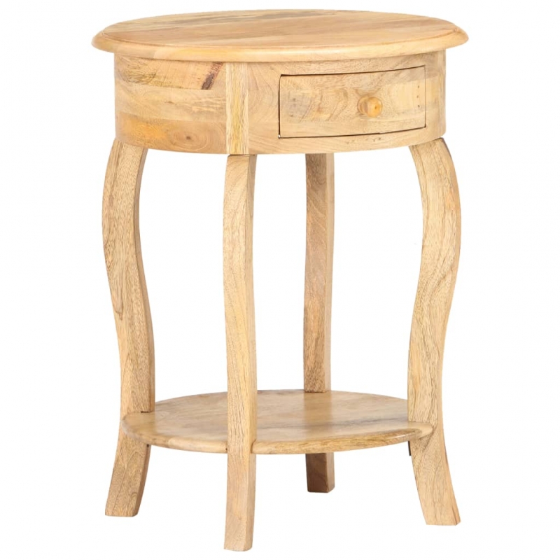 Beistelltisch 37x37x61 cm Massivholz Mango