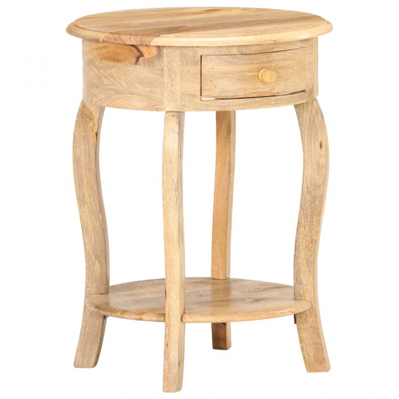 Beistelltisch 37x37x61 cm Massivholz Mango
