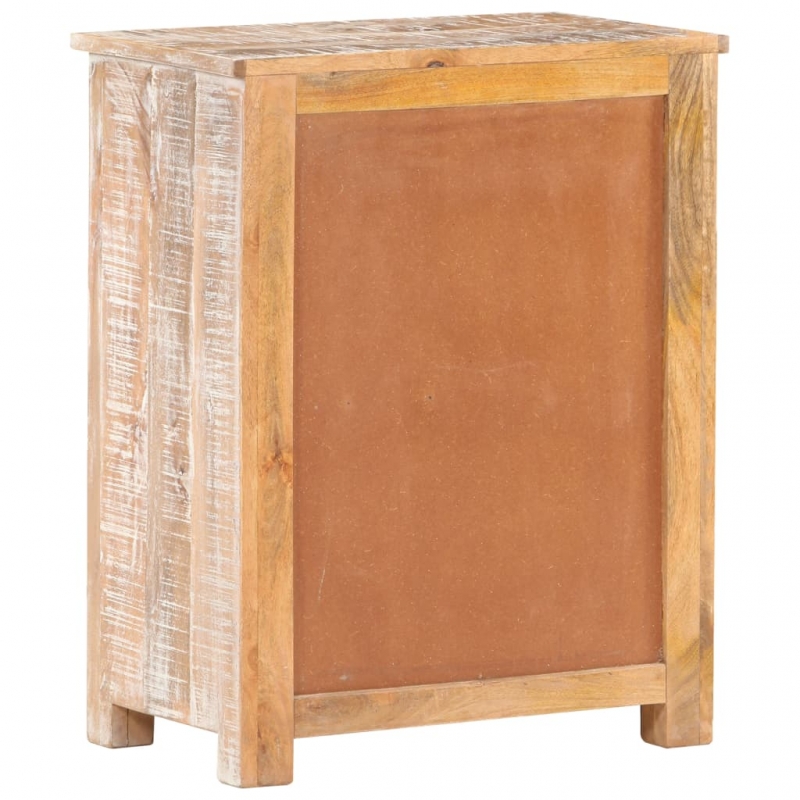 Sideboard 61x35x76 cm Raues Akazienholz