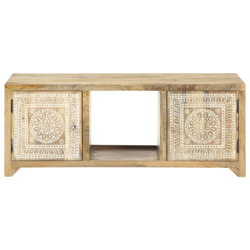Couchtisch 90x50x35 cm Mango Massivholz