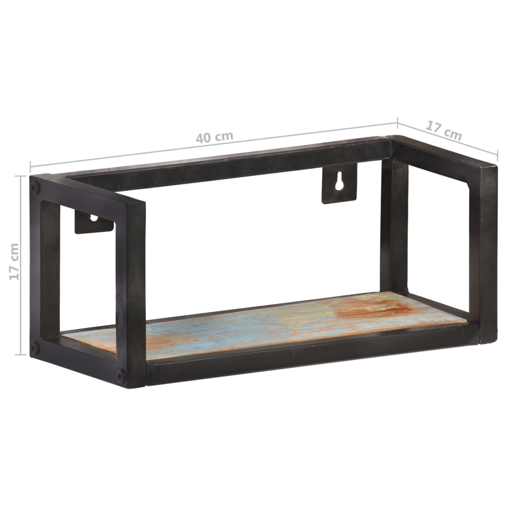 Wandregale 2 Stk. 40 cm Altholz Massiv