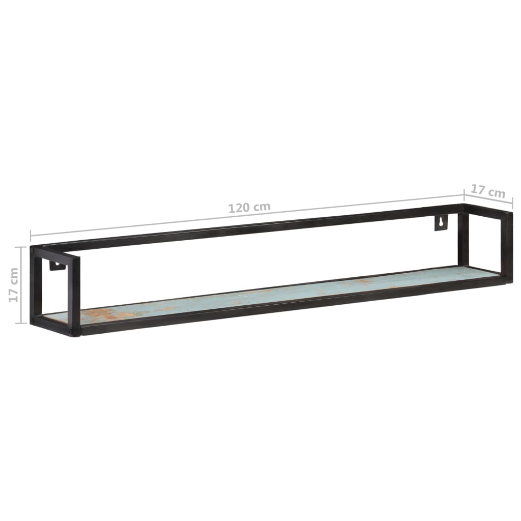 Wandregale 2 Stk. 120 cm Altholz Massiv