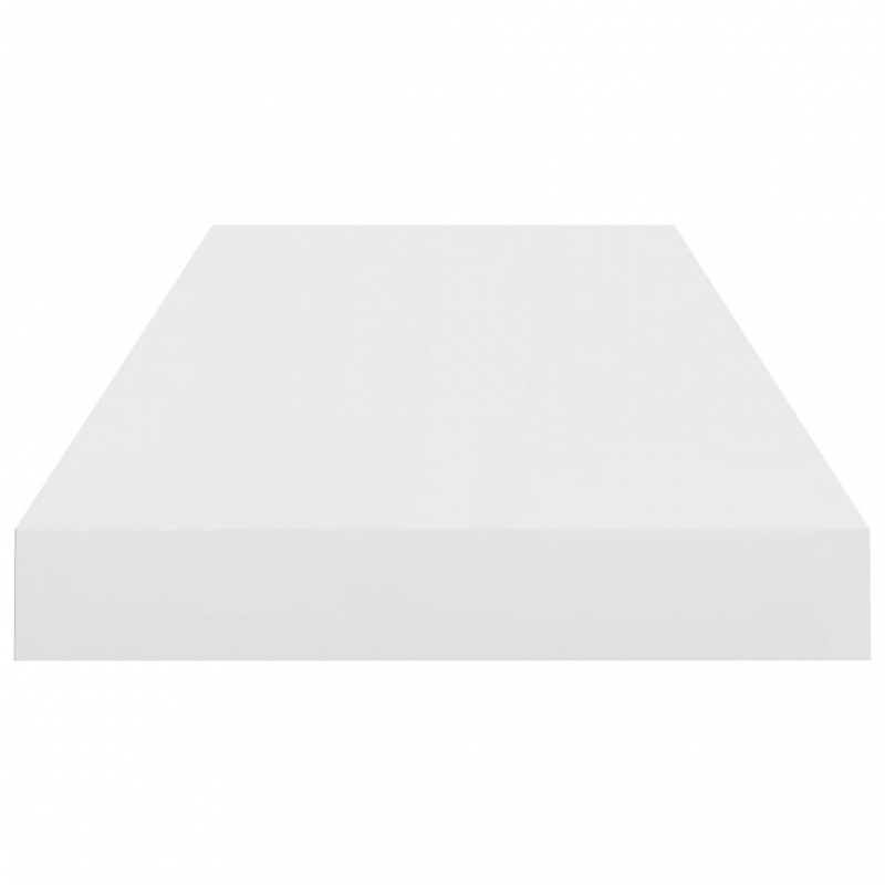 Schweberegal Hochglanz-Weiß 60x23,5x3,8 cm MDF