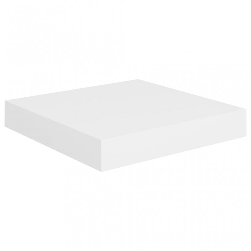 Schweberegale 2 Stk. Weiß 23x23,5x3,8 cm MDF