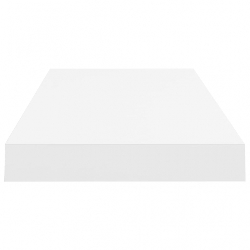 Schwebende Wandregale 2 Stk. Weiß 60x23,5x3,8cm MDF