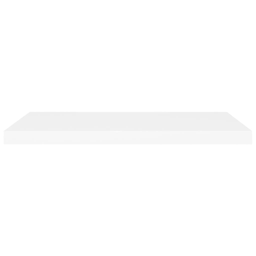 Schweberegale 4 Stk. Weiß 80x23,5x3,8 cm MDF