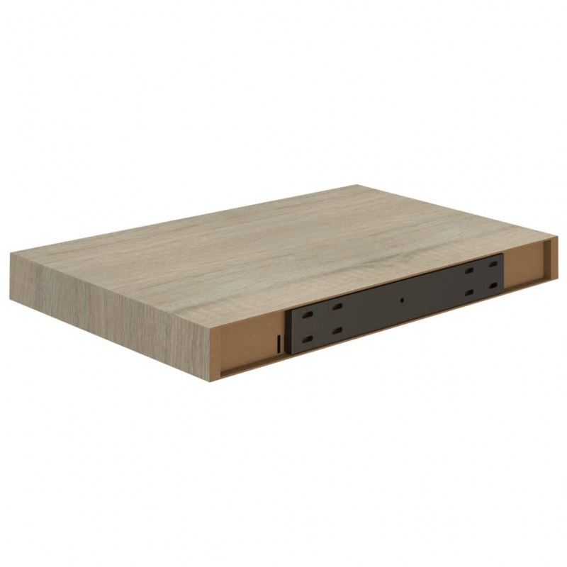 Schwebendes Wandregal Eichefarben 40x23x3,8 cm MDF