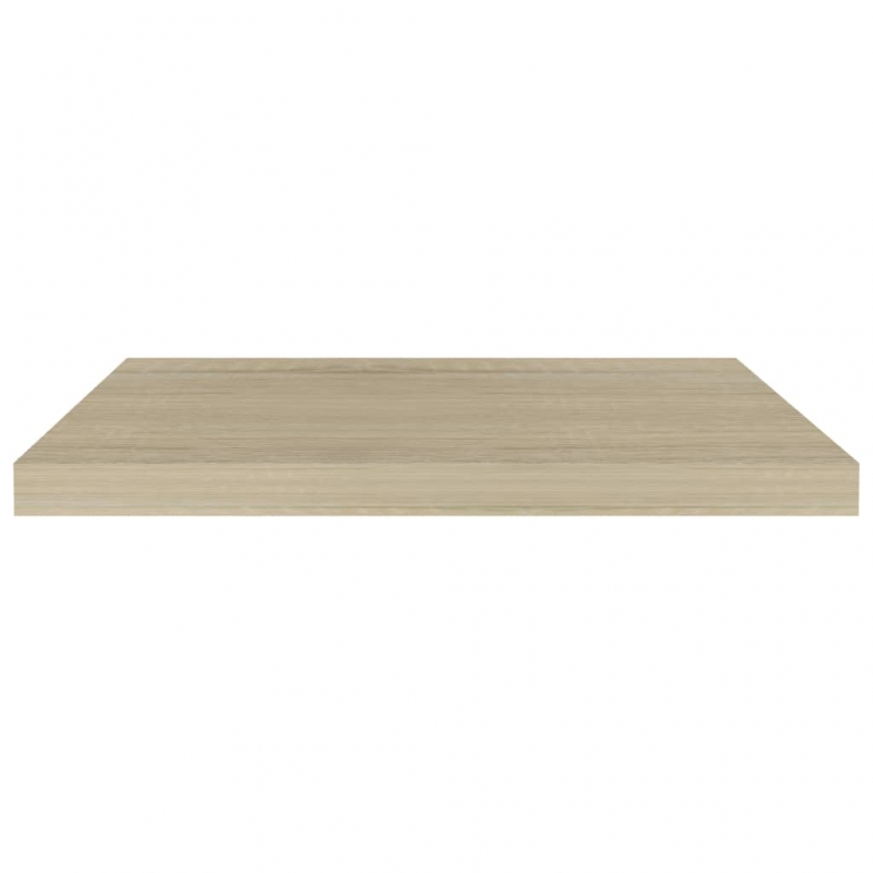 Schwebende Wandregale 4 Stk. Eichefarben 60x23,5x3,8cm MDF