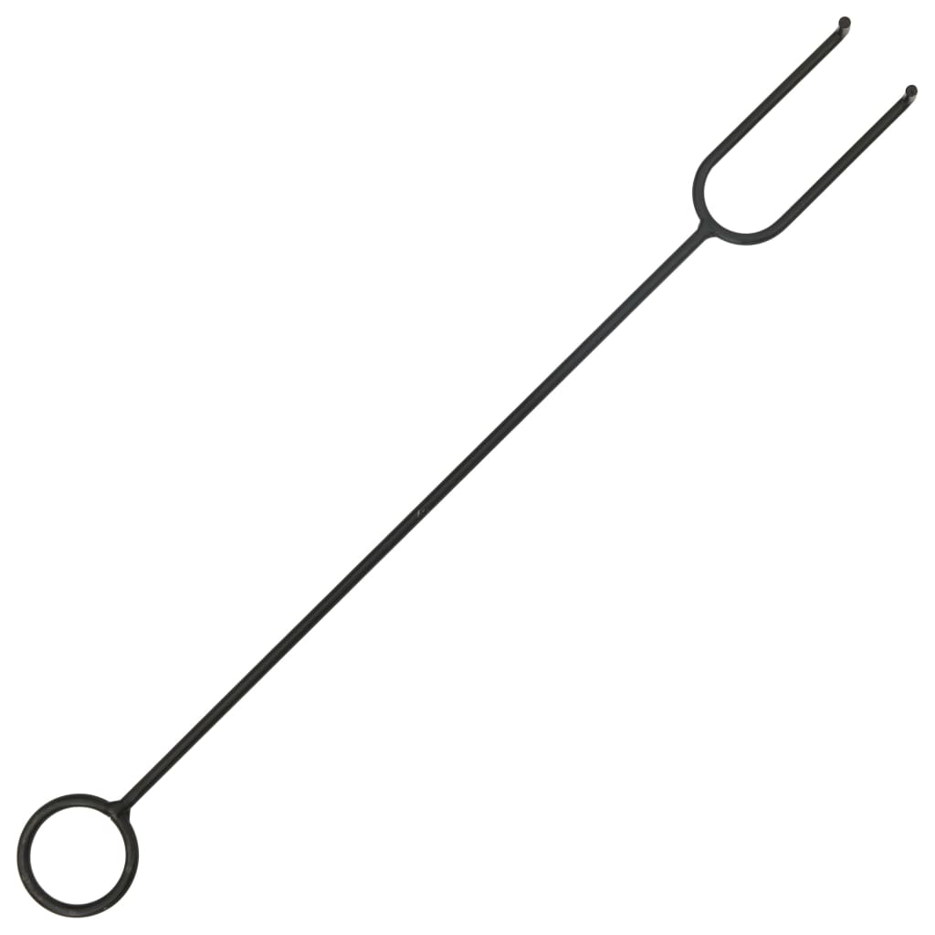 Feuerstelle mit Schürhaken 76 cm XXL Stahl