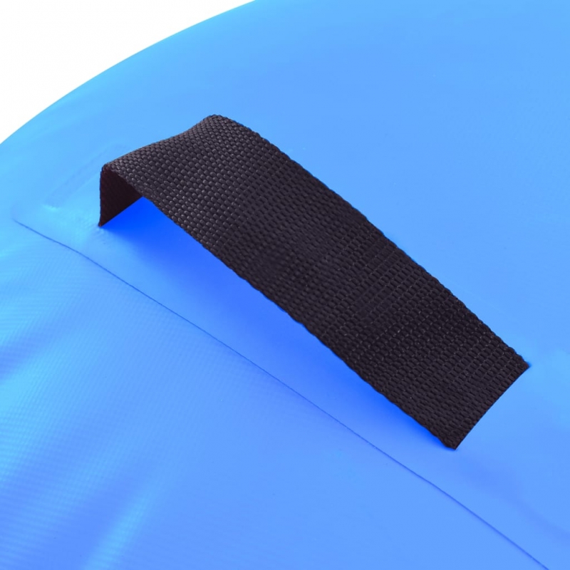 Aufblasbare Gymnastik-Rolle mit Pumpe 120x90 cm PVC Blau