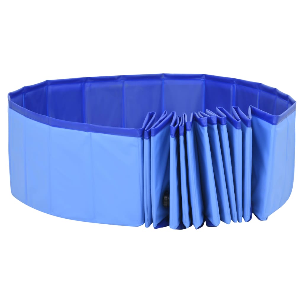 Hundepool Faltbar Blau 200x30 cm PVC