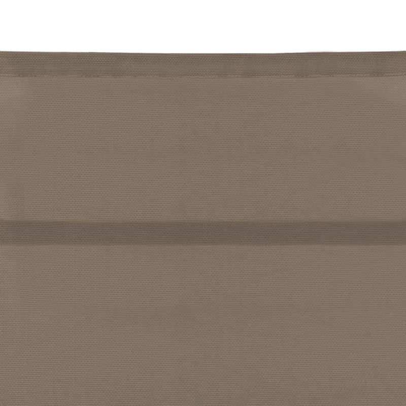 Sonnenliege Textilene und Aluminium Taupe