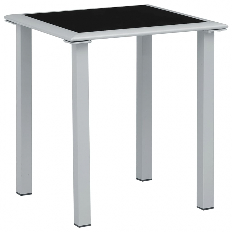 Sonnenliegen 2 Stk. mit Tisch Aluminium Cremeweiß