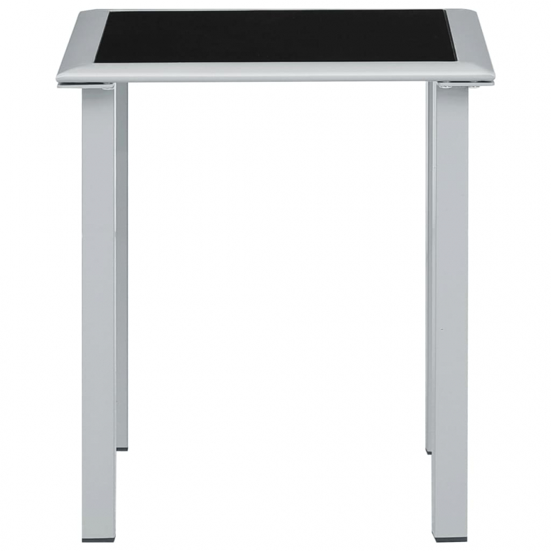 Sonnenliegen 2 Stk. mit Tisch Aluminium Cremeweiß