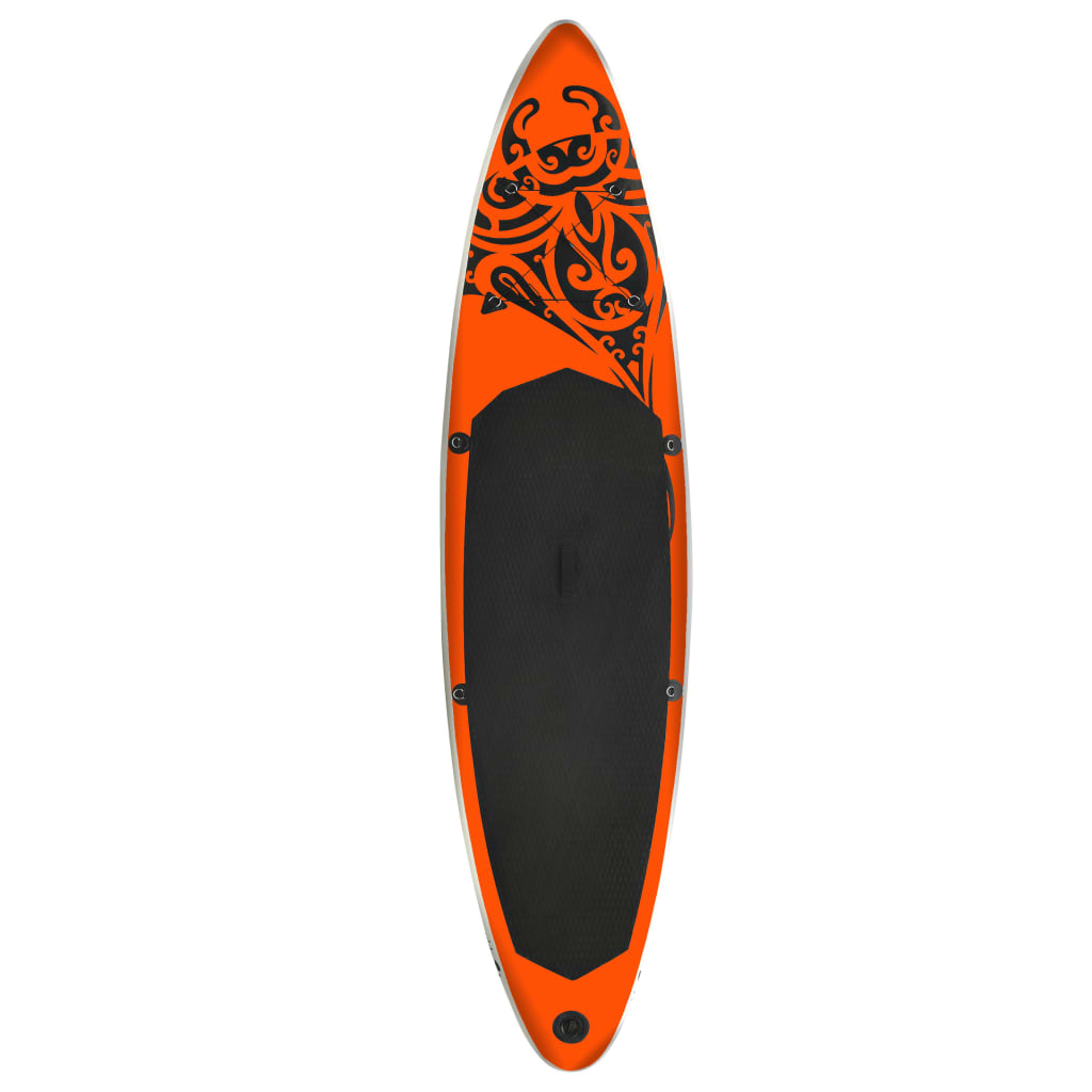 Aufblasbares Stand Up Paddle Board Set 305x76x15 cm Orange