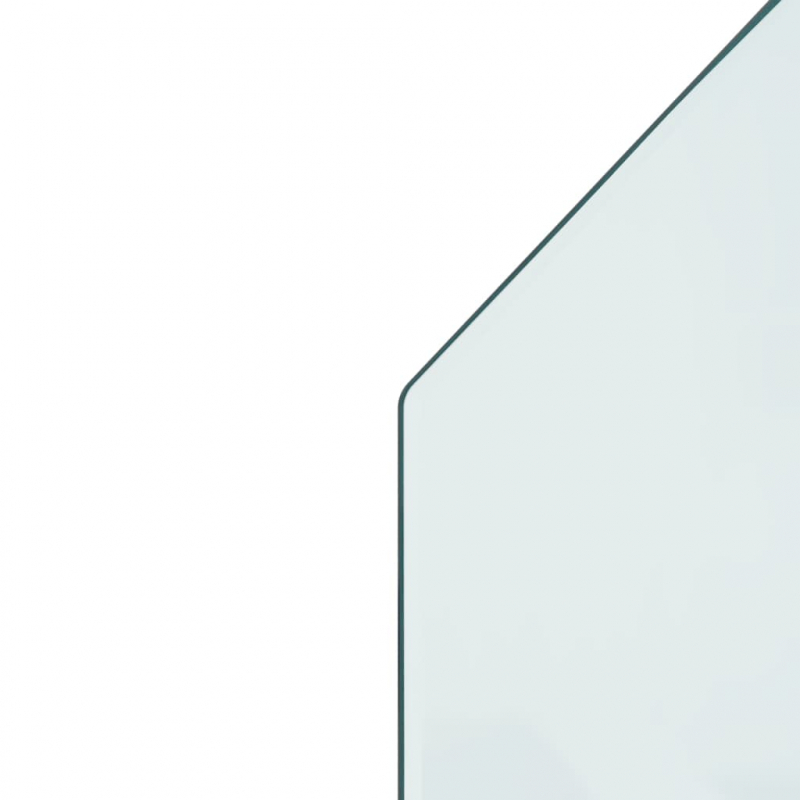 Kaminofen Glasplatte Sechseck 80x50 cm