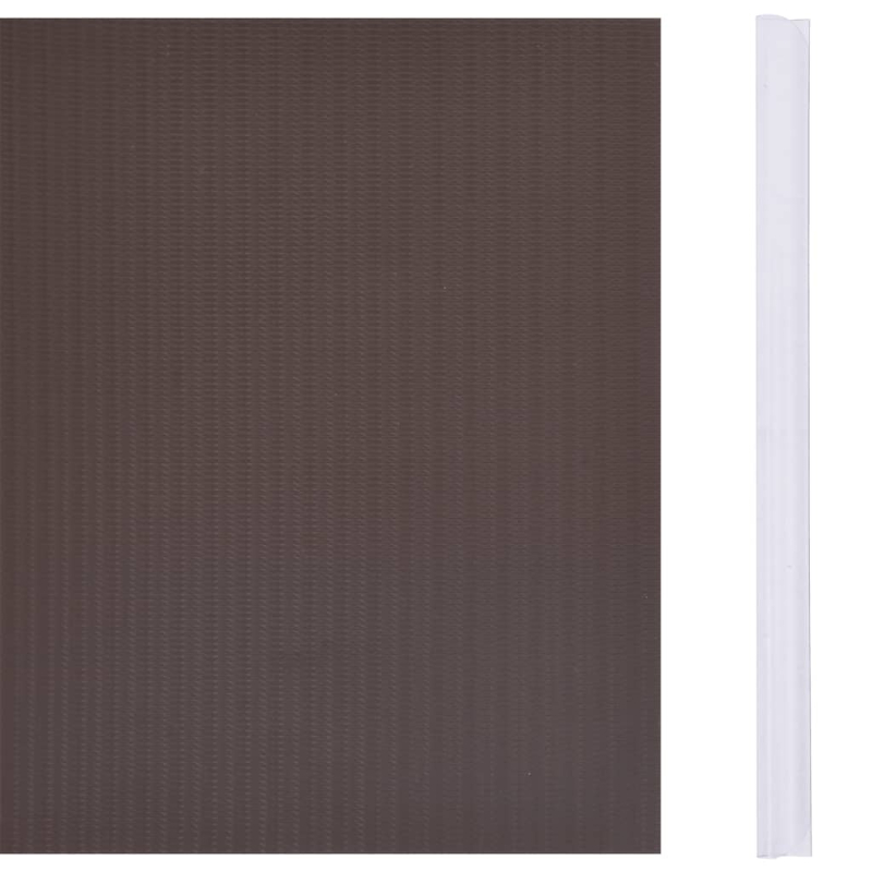 Garten-Sichtschutz 4 Stk. PVC 35x0,19 m Braun