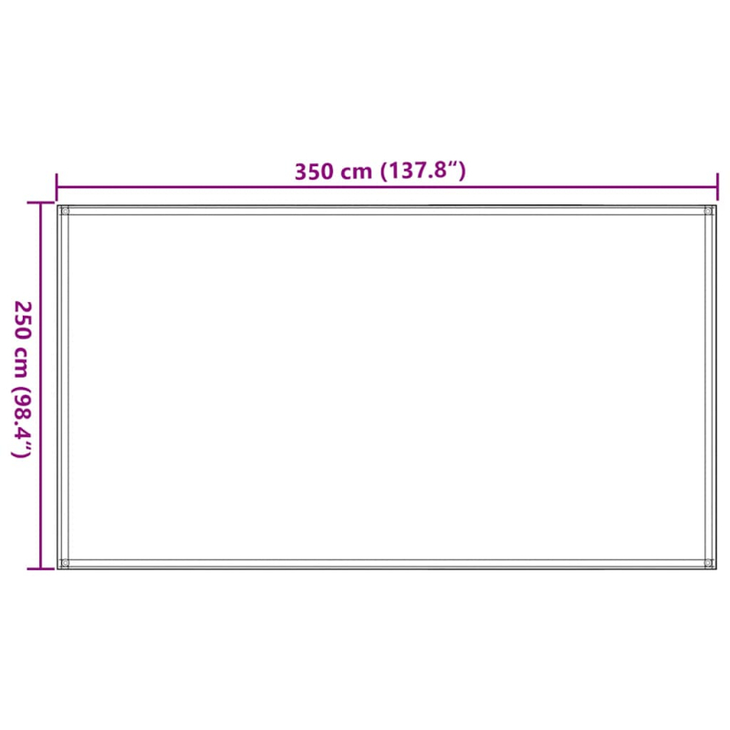 Zeltteppich 250x350 cm Anthrazit