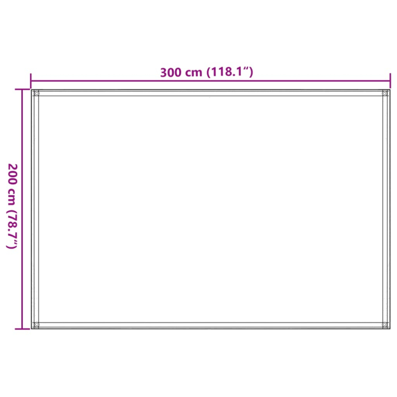 Zeltteppich 200x300 cm Blau HDPE