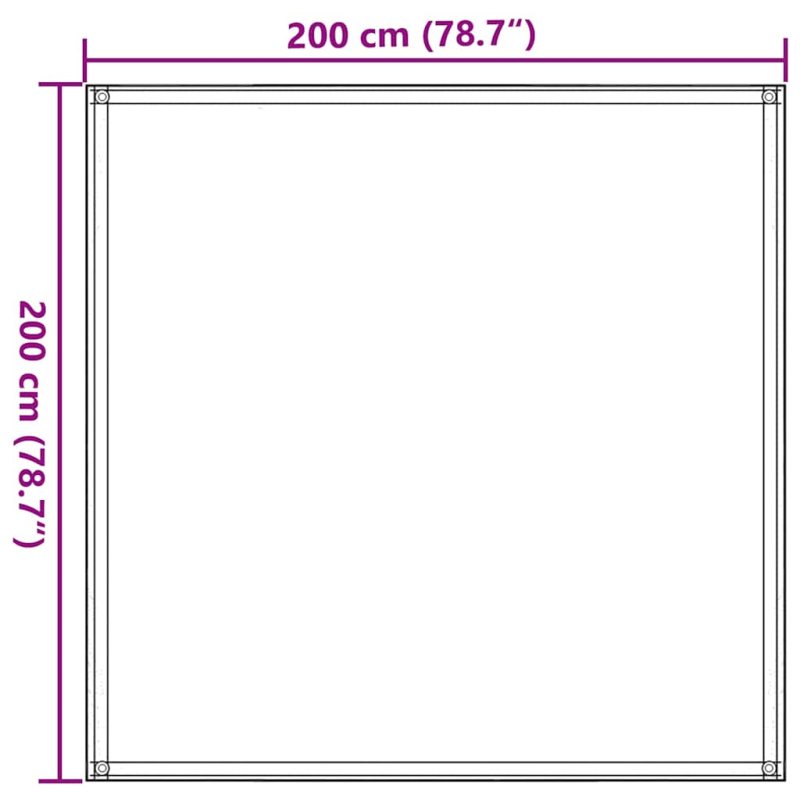 Zeltteppich 200x200 cm Taupe