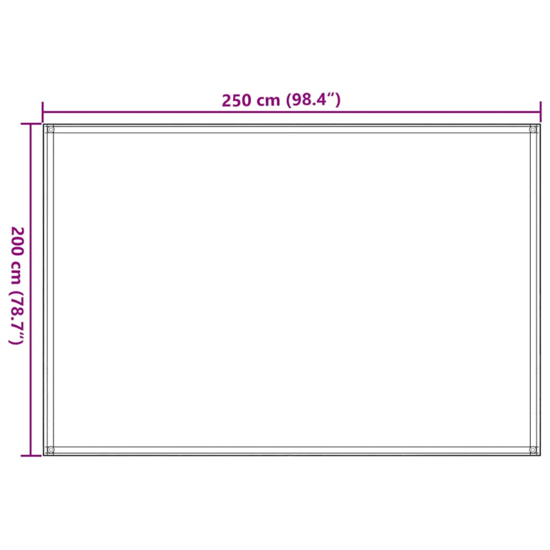 Zeltteppich 250x200 cm Taupe
