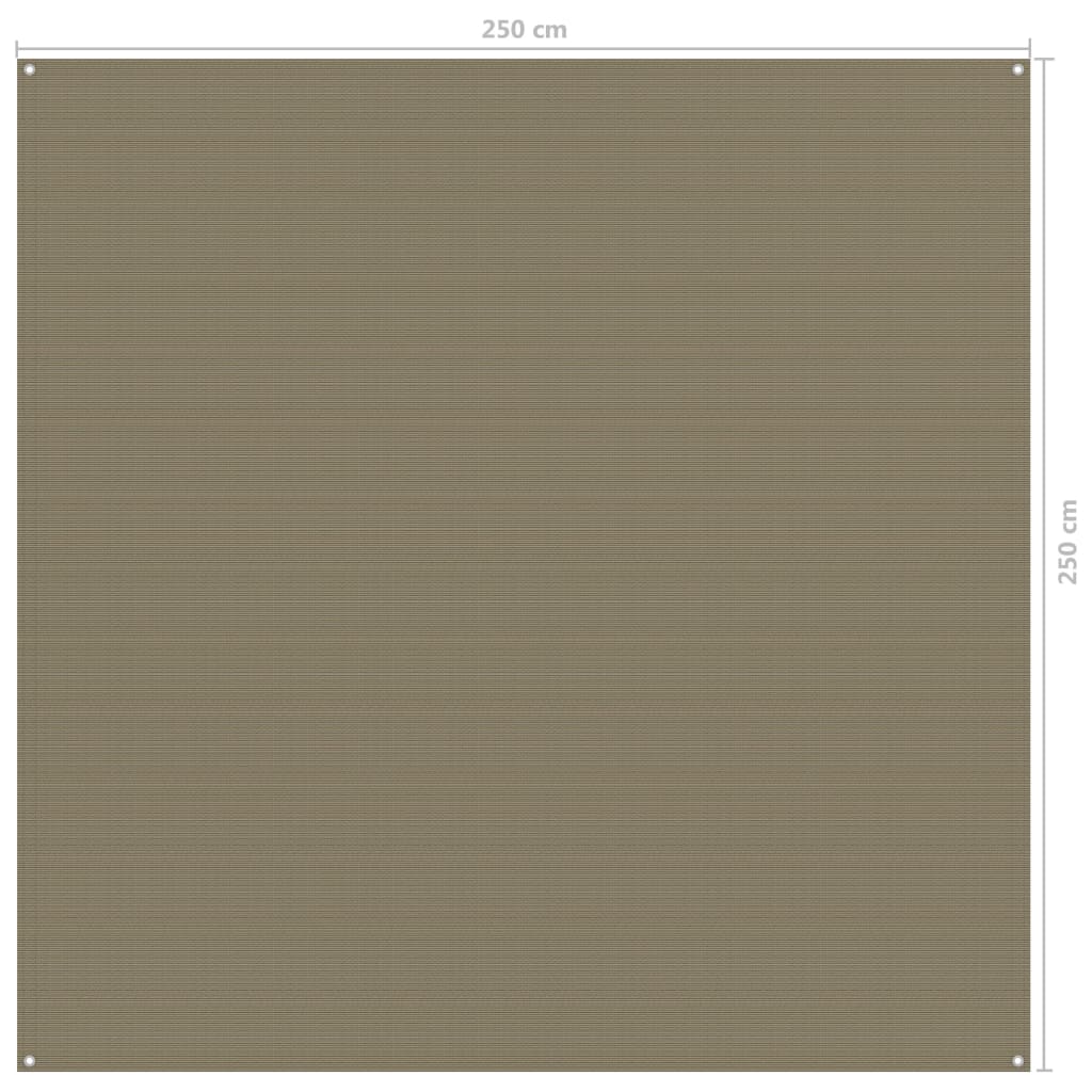 Zeltteppich 250x250 cm Taupe