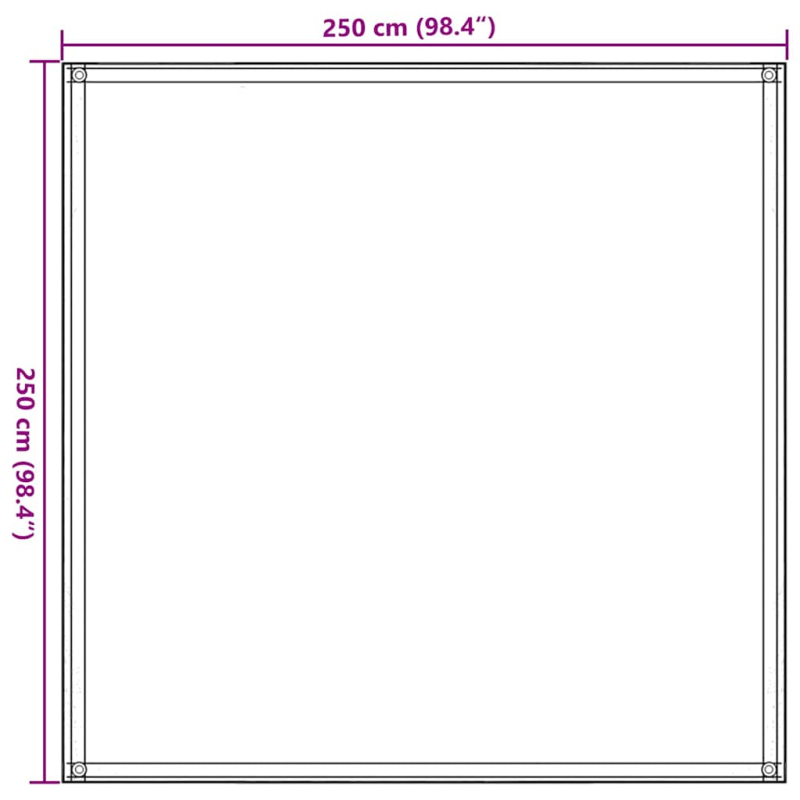 Zeltteppich 250x250 cm Taupe