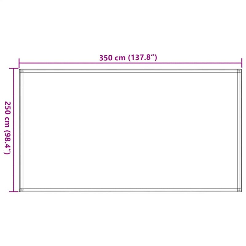 Zeltteppich 250x350 cm Taupe