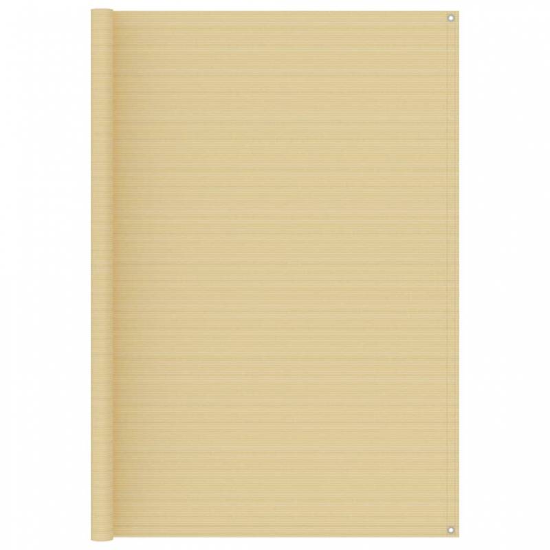 Zeltteppich Beige 250x200 cm HDPE