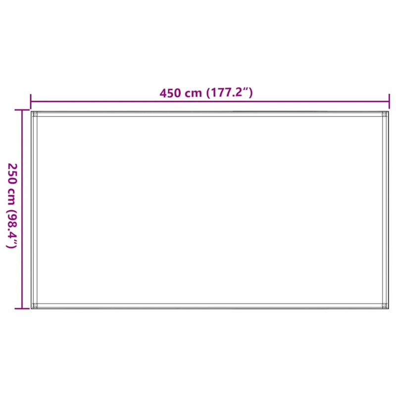 Zeltteppich 250x450 cm Beige