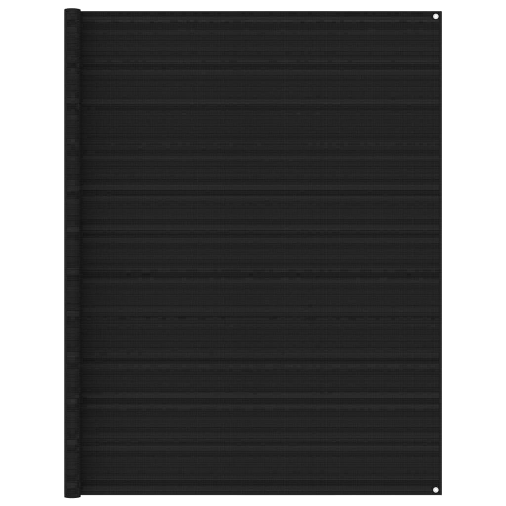 Zeltteppich 250x550 cm Schwarz